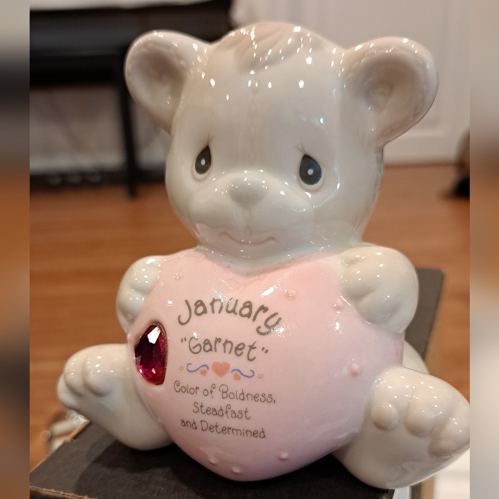 Precious Moment January Piggy Bank